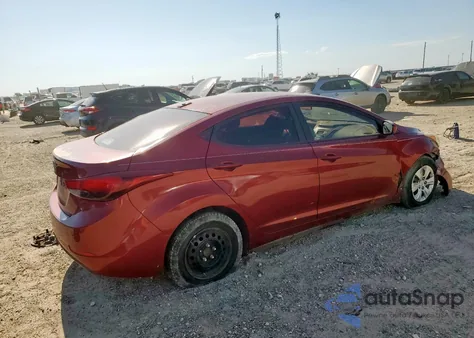 2016 Hyundai Elantra Se from USA, damaged, VIN 5NPDH4AE9GH698603